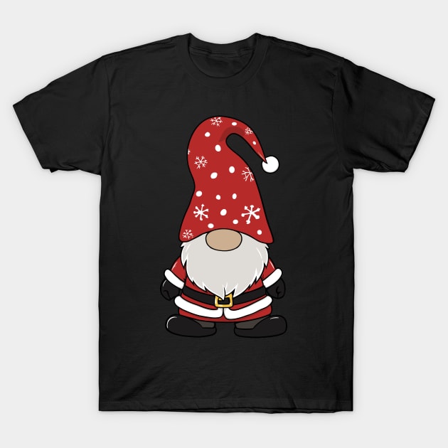 Christmas Gnome Dressed Like Santa Klaus Nordic Folklore T-Shirt by merchlovers